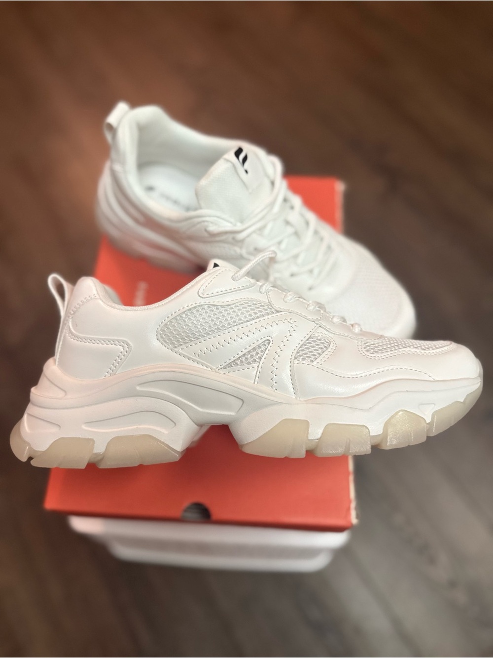 Fabletics The Dad Sneaker, Bright White, 9.5